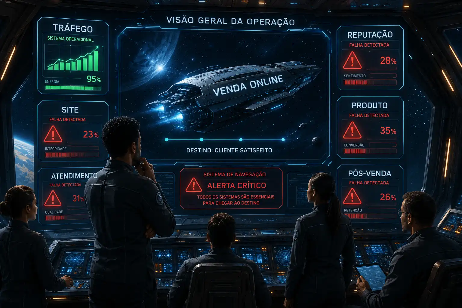 Atrair visitantes e gerar clientes em painel de marketing com funil de conversao